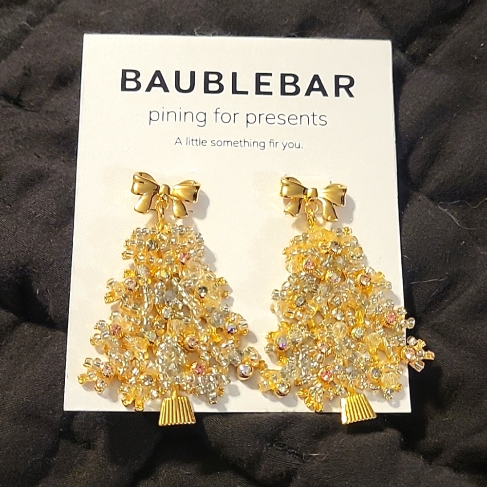 Baublebar pining for presents NWT earrings